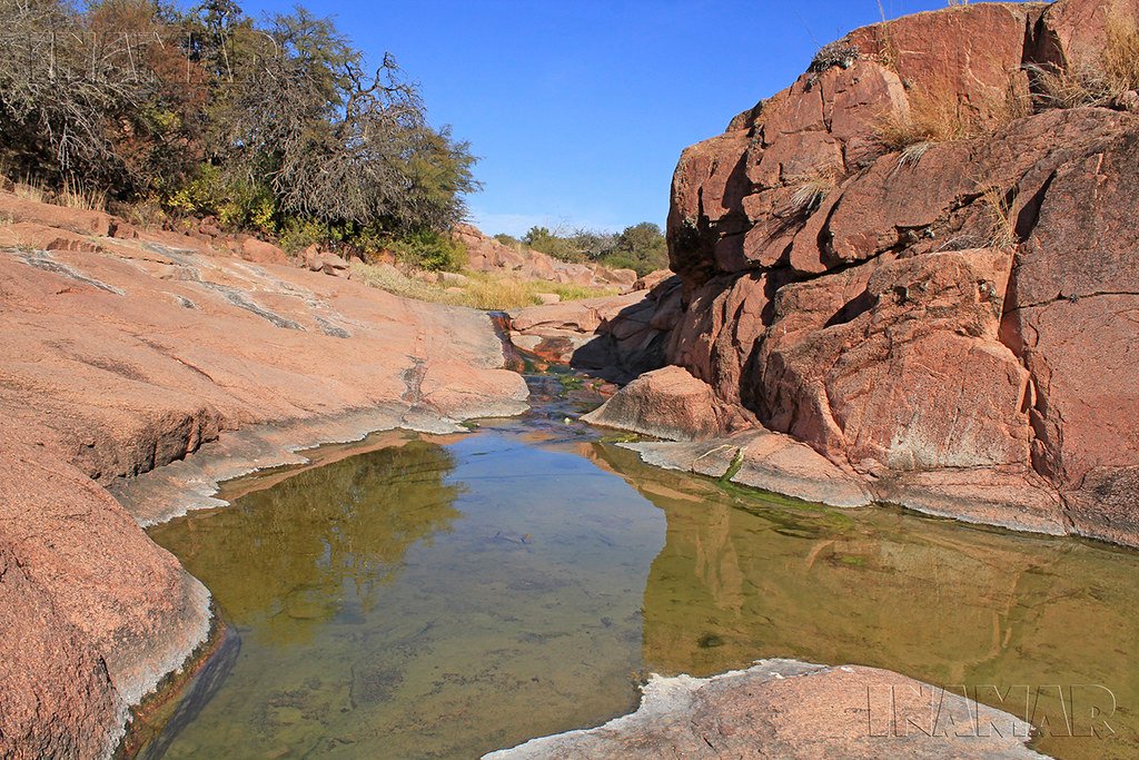 Paisaje de ruta entre Ojo de Agua y Santiago del Estero