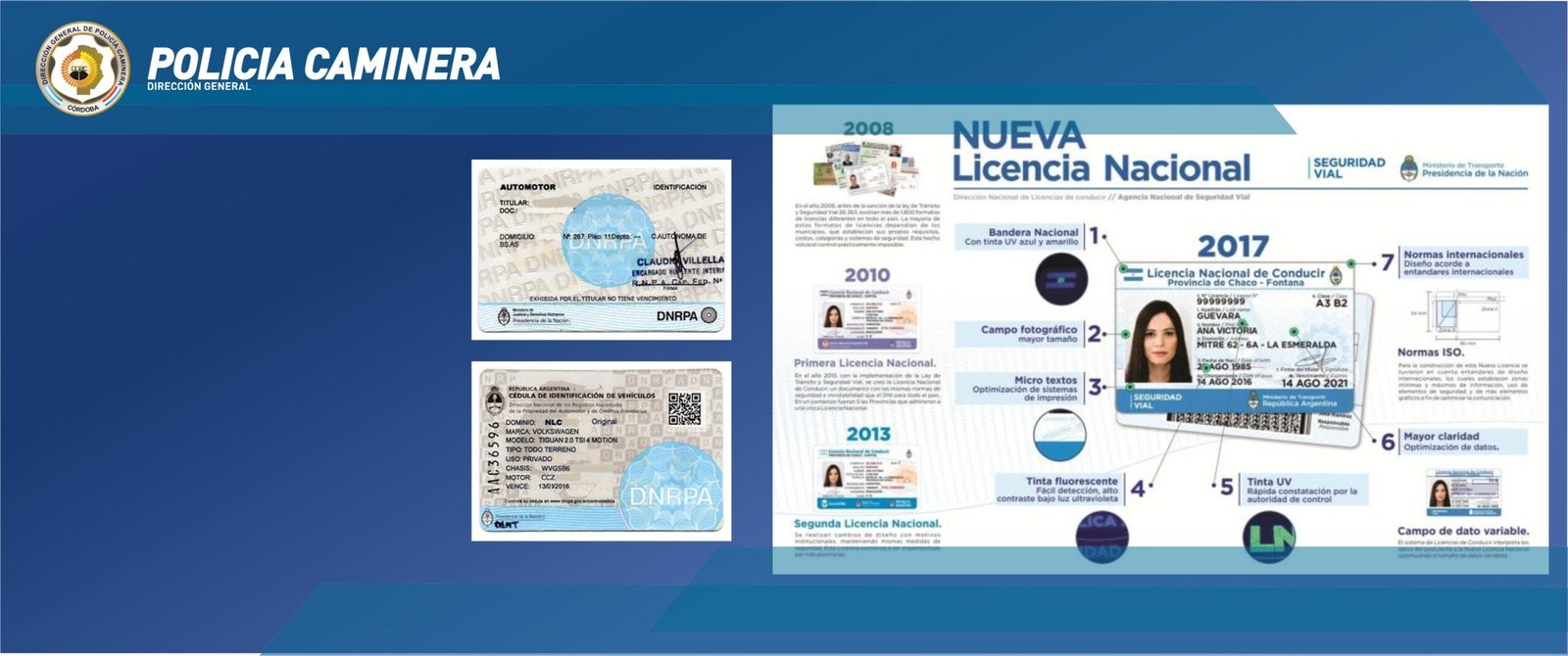 Vehículo cumpliendo normativas de Córdoba