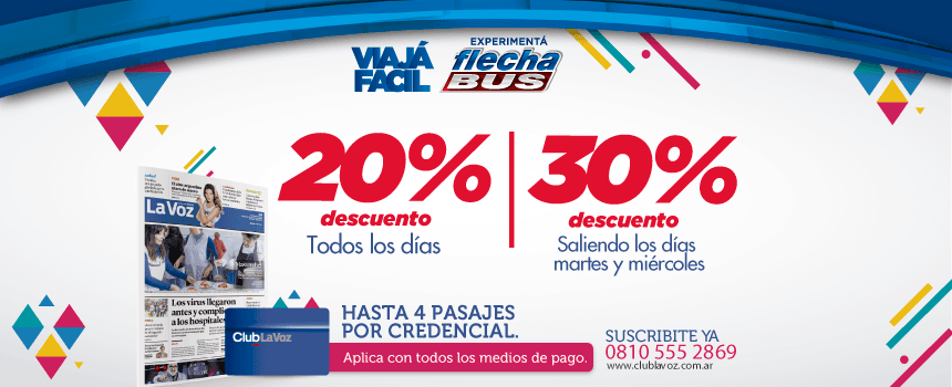 Ofertas y promociones estacionales de Flecha Bus