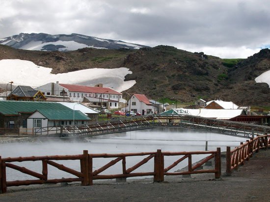 Termas de Copahue en la Patagonia Argentina