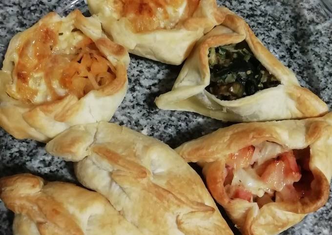 Empanadas variadas en diferentes empanaderías