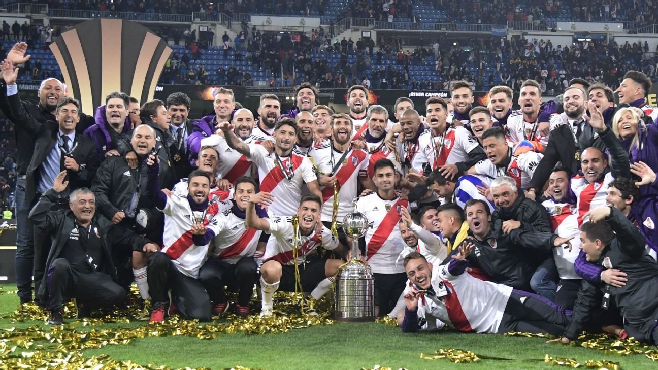 Celebración de River Plate tras un campeonato