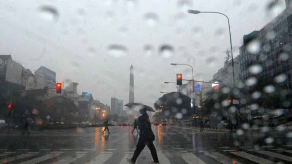 Lluvia en la ciudad de Buenos Aires