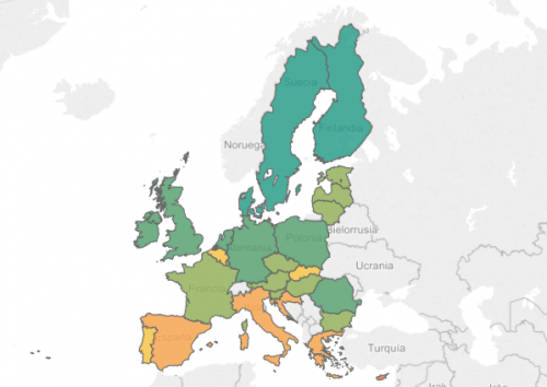 Mapa mundial con acceso a Dónde está el policía