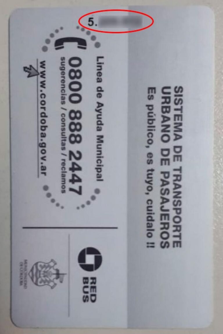 Cuánto cuesta la tarjeta Red Bus en Córdoba: Precios actualizados
