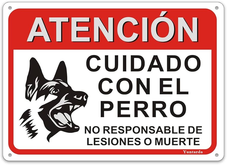cuidado perro