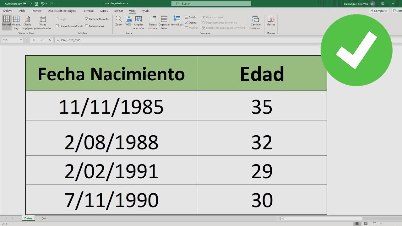 fecha nacimiento