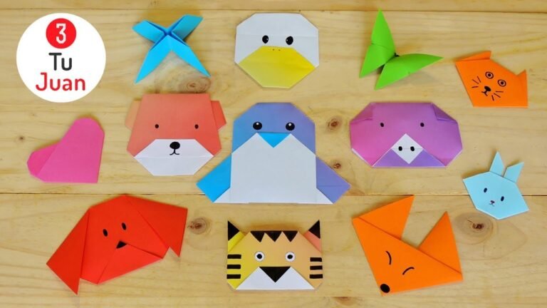 Cómo hacer figuras de papel fácilmente con origami y otras técnicas