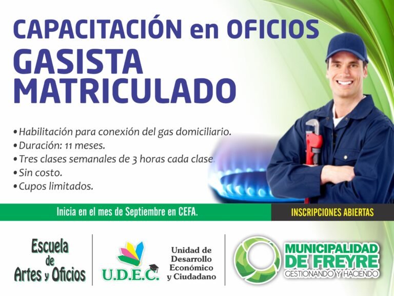 Cuáles son las mejores opciones para un curso de gasista matriculado online