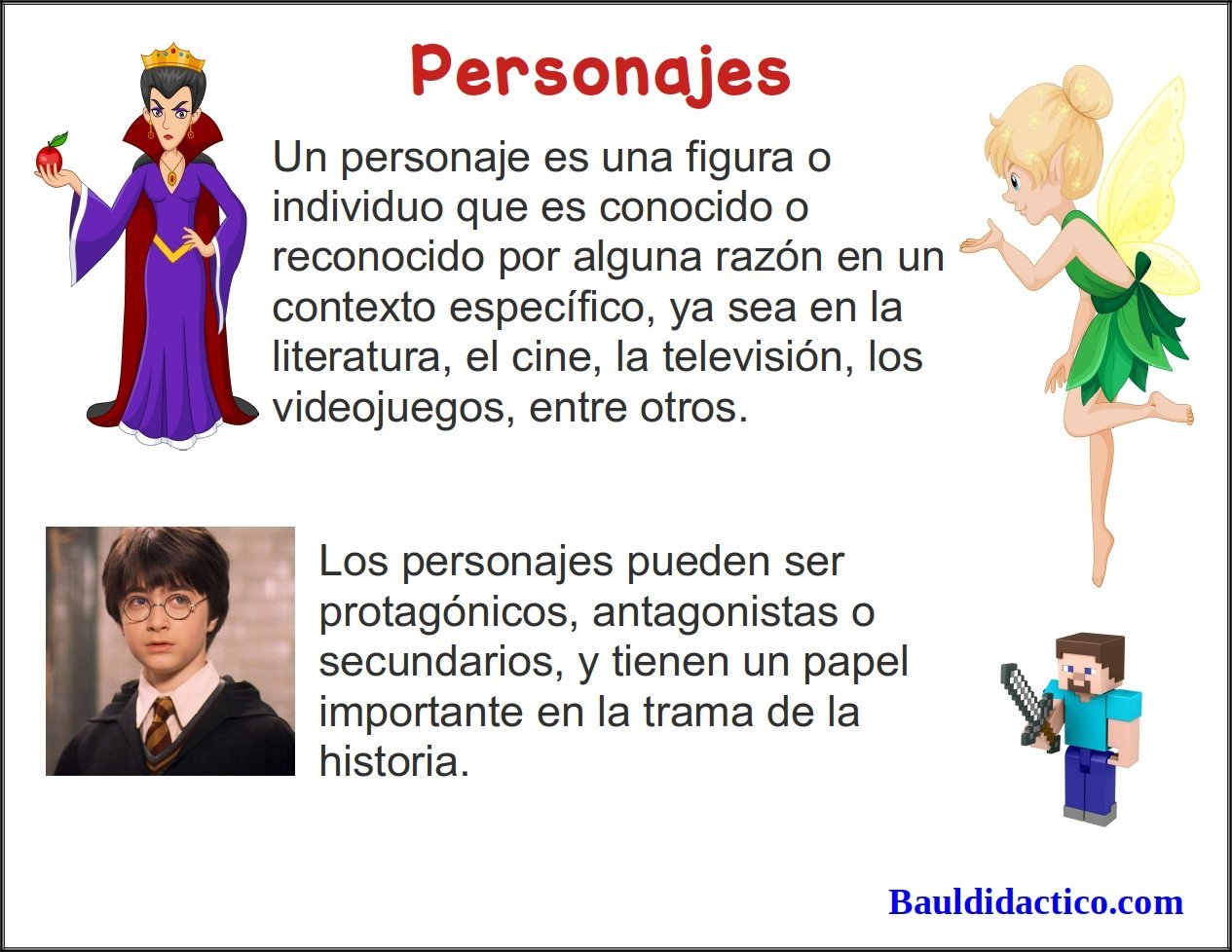 los personajes