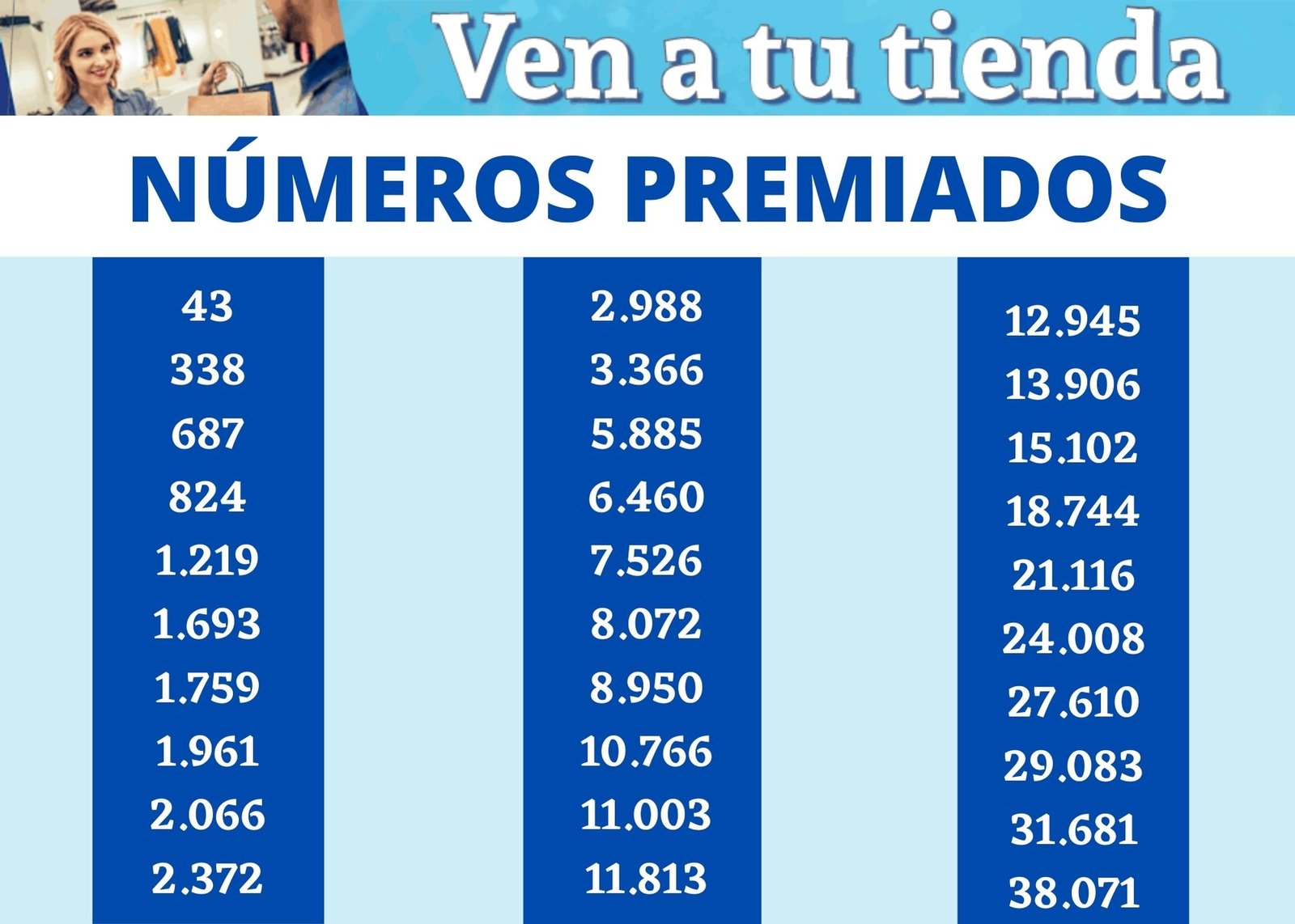 numeros ganadores