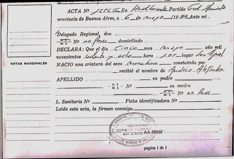 Cómo obtener una partida de nacimiento en San Francisco, Córdoba: Pasos a seguir