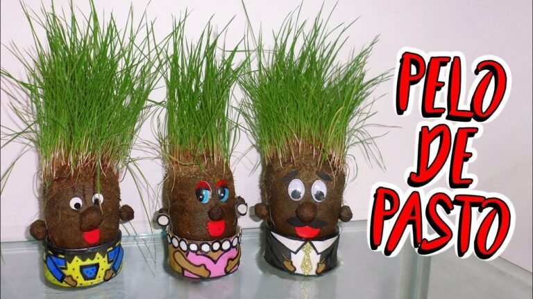 Qué es un muñeco con pelo de pasto y cómo hacerlo en casa