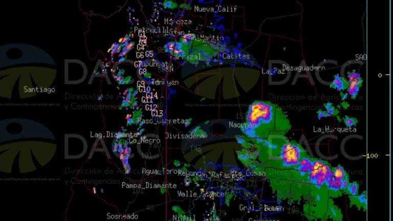 Cómo funciona el radar de contingencias en Mendoza y su animación
